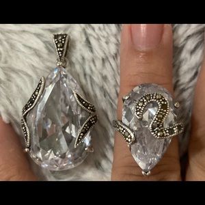 Pendant and ring 925